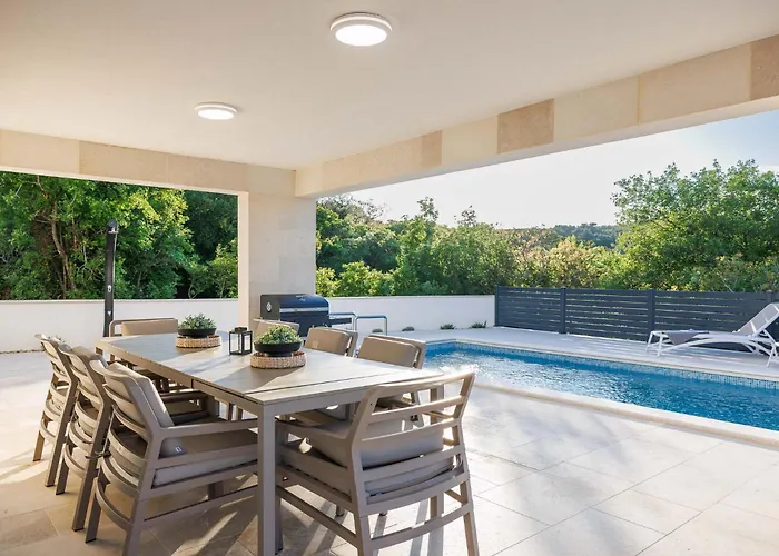 别墅 Sunset Ii With Private Pool And Beautiful Sea View 瓦比尼科