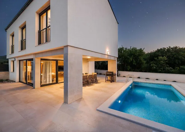 Vila Sunset Ii With Private Pool And Beautiful Sea View